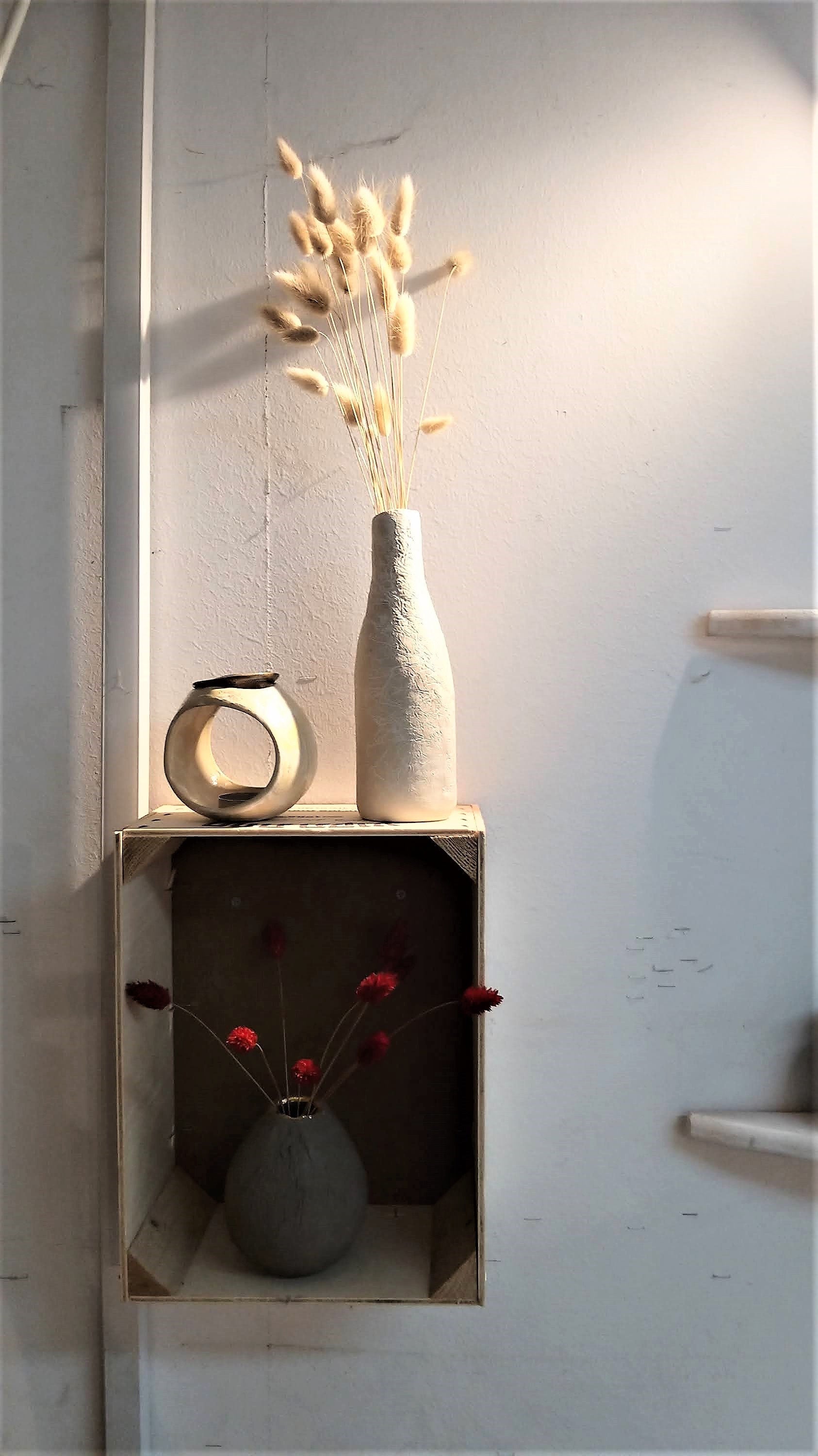 Handmade White Ceramic Vase