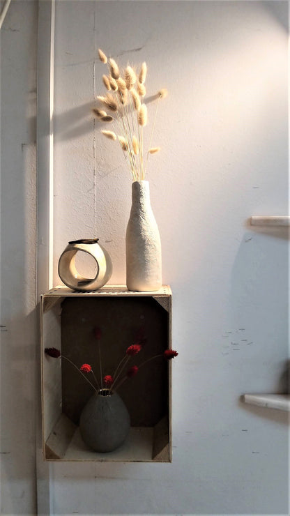 Handmade White Ceramic Vase