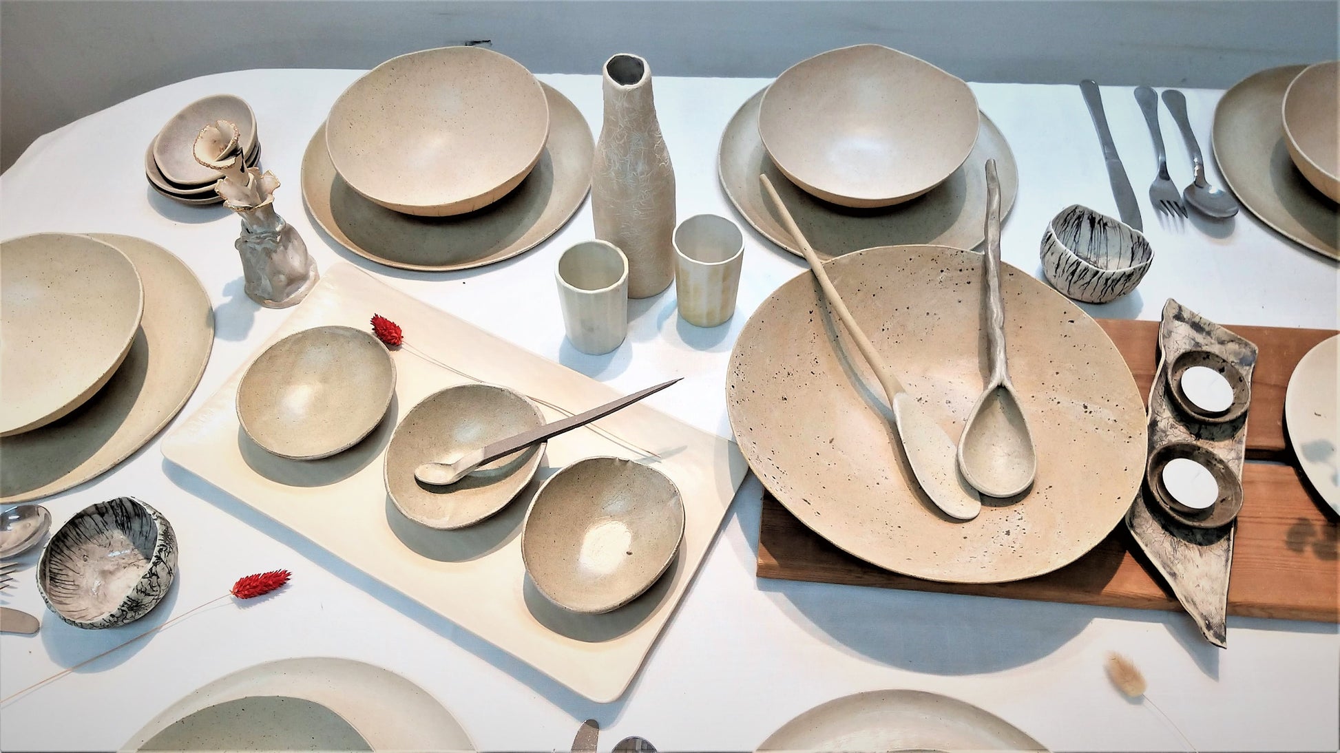 Ceramic Stoneware Dinnerware Set For 8
