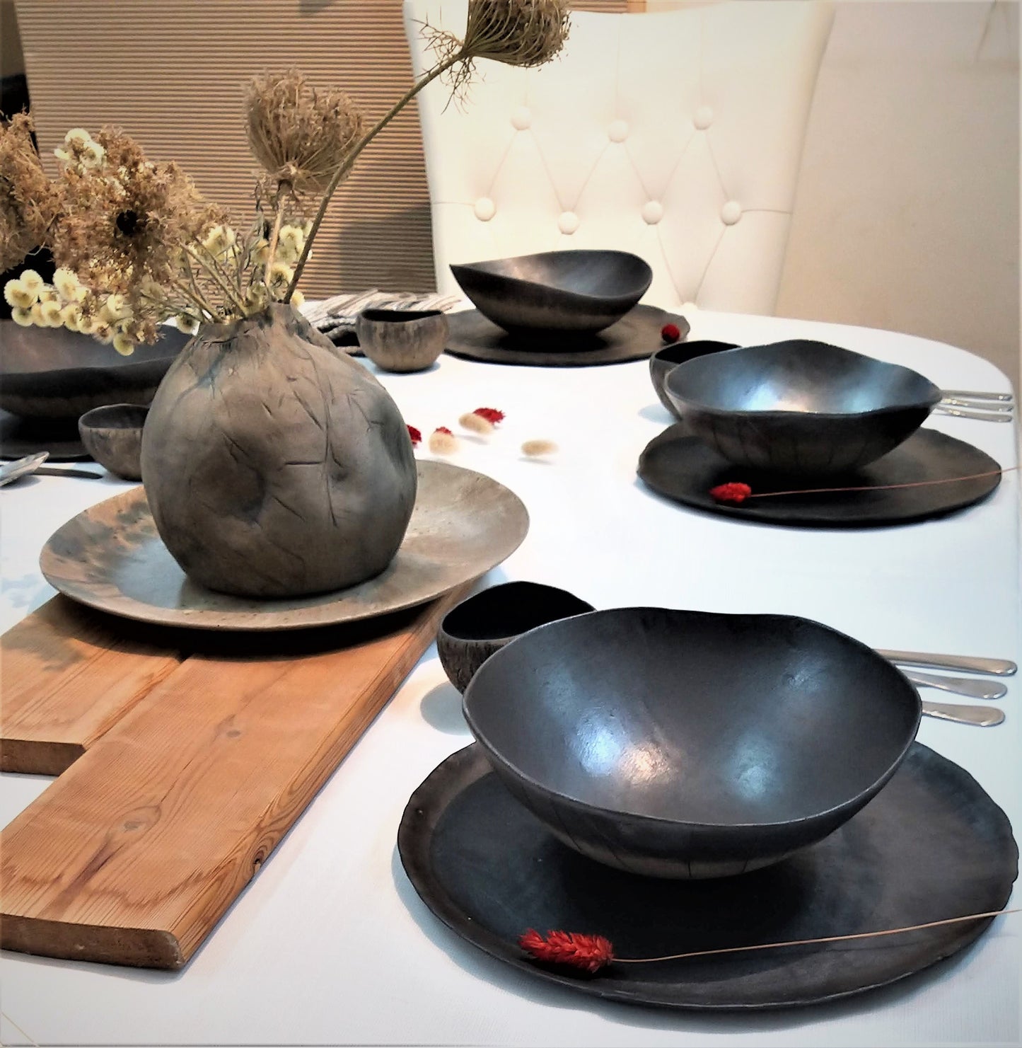 Unique Black Ceramic Dinnerware set