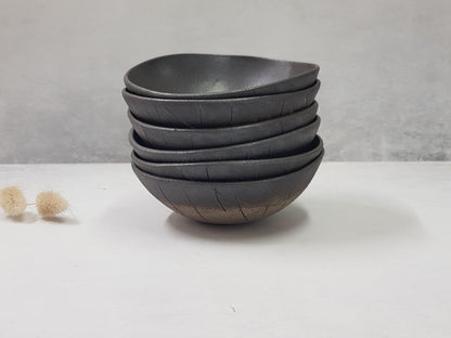 Black Ceramic Bowl Set