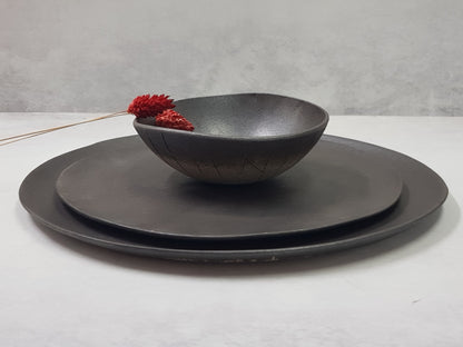 Black Ceramic Chinese Dinner Set