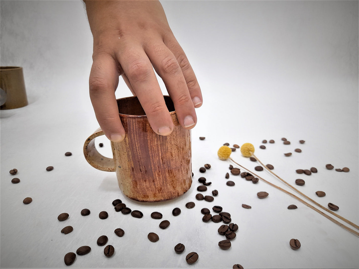 Brown and caramel ceramic Coffee Mug